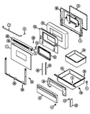 Door/drawer (che9000bcb ser. pre. 10-11) (che9000bcb)