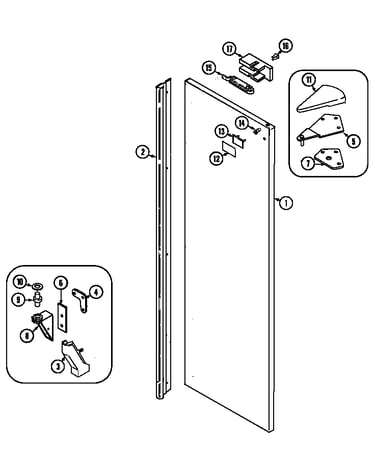 Fresh food outer door