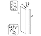 Maytag NS229NW freezer outer door diagram