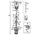 Maytag DWU5915BAX pump & motor diagram