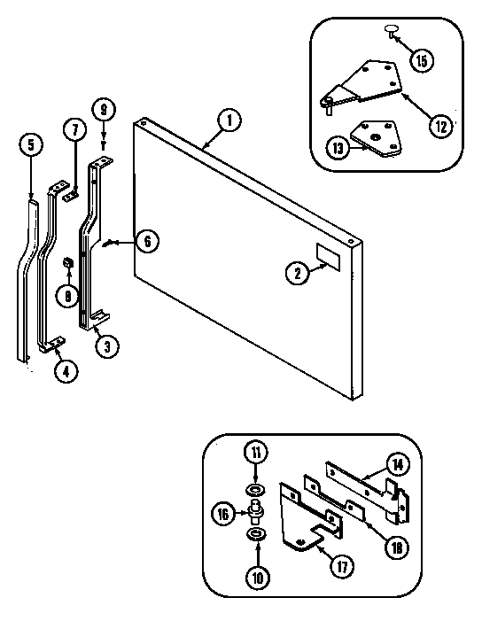 Freezer outer door