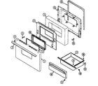 Maytag G3521WRA-3 door/drawer diagram