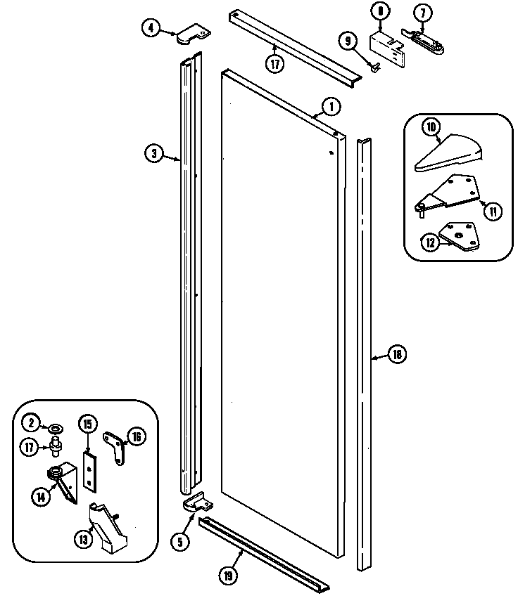 Fresh food outer door