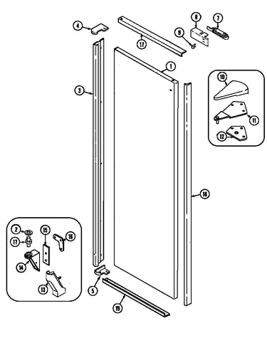 Fresh food outer door