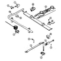 Admiral CRGA250AAW gas controls diagram