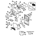 Maytag KGU6651 ice & water dispenser diagram