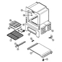Admiral CRGA300AAW oven/base diagram