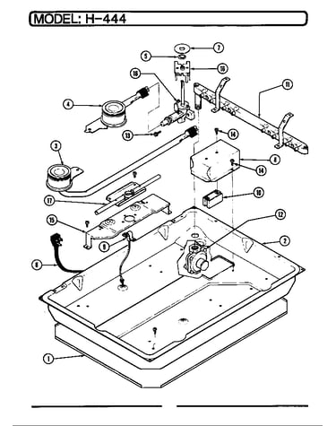 Burner assembly (ch4-44*9) (ch4-44a9) (ch4-44w9)
