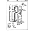 Maytag NNS208FA/5M54A freezer door diagram