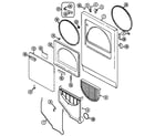 Magic Chef YE226LVC door diagram