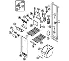 Maytag GS20B4D3EA freezer compartment (gs20b4d3ev) diagram