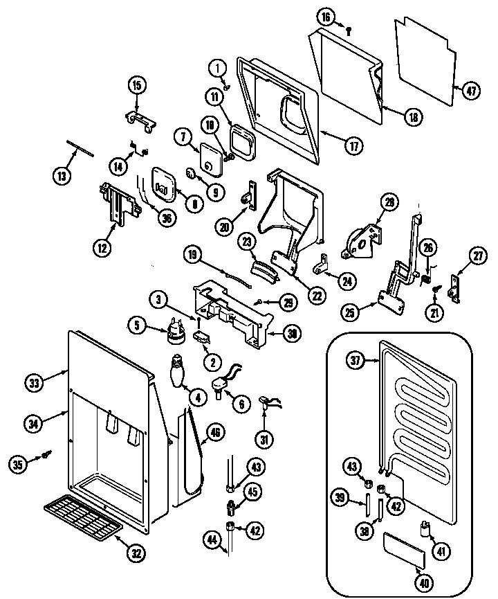 ICE & WATER DISPENSER (GS20B4D3EV)