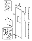 Freezer outer door