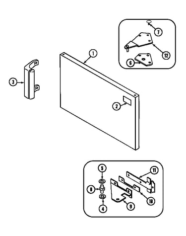 Freezer outer door