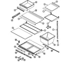 Jenn-Air JRTF2150W shelves & accessories diagram