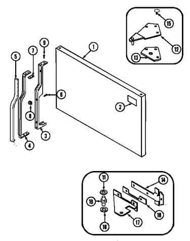 Freezer outer door