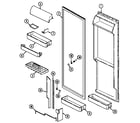 Jenn-Air JRSD209A fresh food inner door diagram