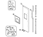 Jenn-Air JRSD209W freezer outer door diagram