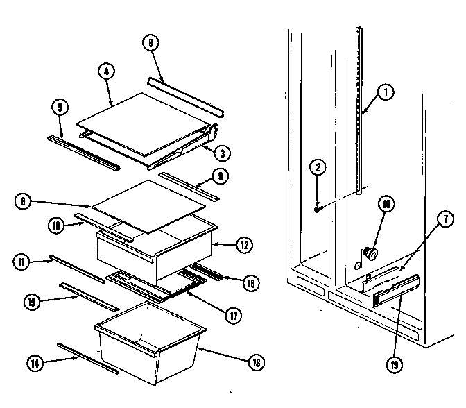Shelves & accessories