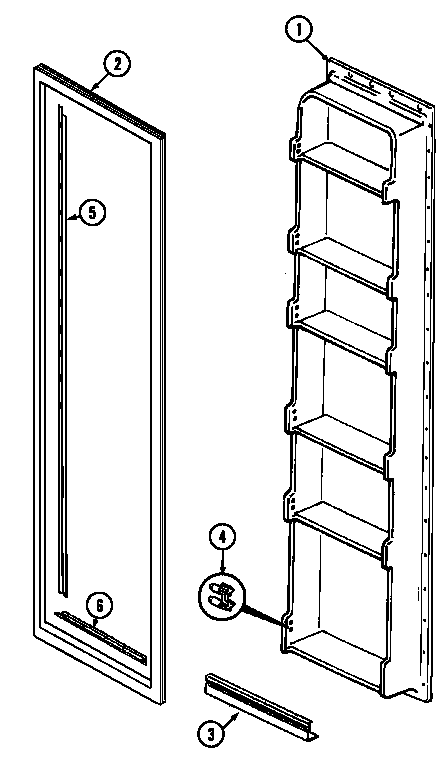 Freezer inner door