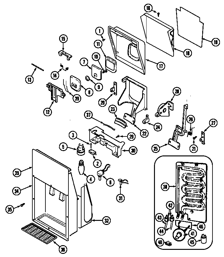 Ice & water dispenser