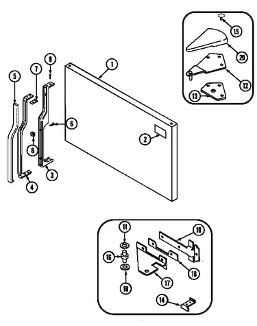 Freezer outer door