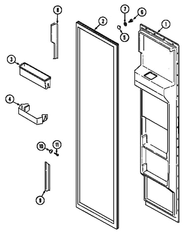 Freezer inner door