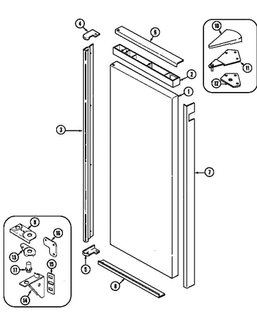 Fresh food outer door
