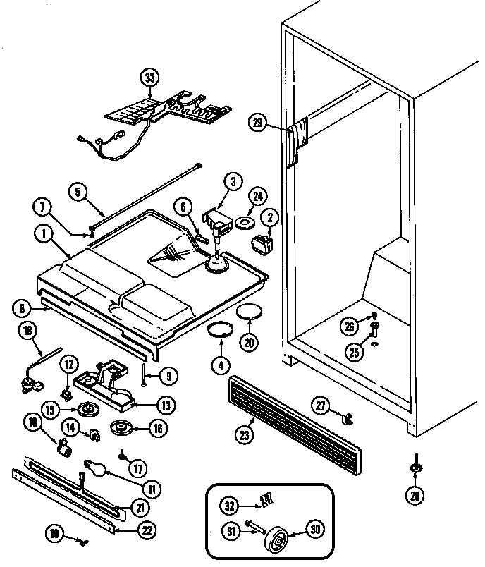 FRESH FOOD COMPARTMENT (GT21A83V)