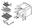 Admiral CREA400ACL oven diagram