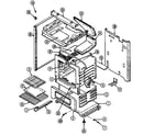Maytag CRL5300BXW body/oven diagram
