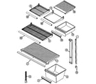 Maytag KSU4700BS shelves & accessories diagram