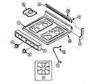 Magic Chef 3110PTW-K top assembly diagram