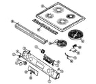Magic Chef 7858XRA top assembly diagram