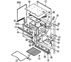 Magic Chef 7858XRA body (upper) diagram