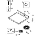 Maytag CRE9830CDM top assembly diagram