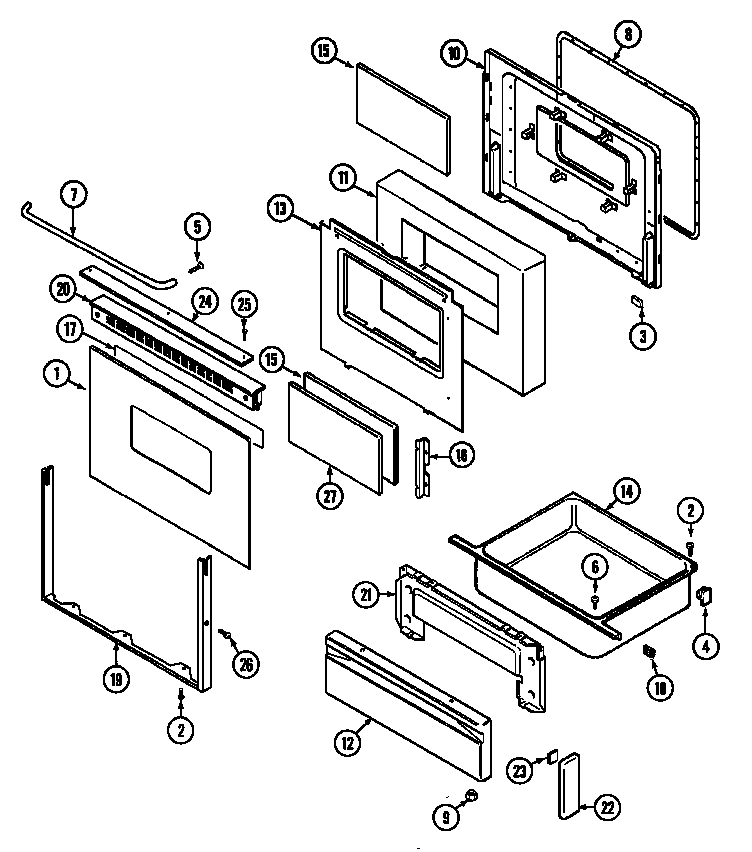 Door/drawer (ser. pre. 12)