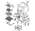 Maytag CRE9530CDE oven/base diagram