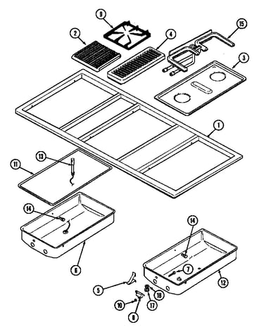 Top assembly (cvg4380pf) (cvg4380pg) (cvg4380pk) (cvg4380pr) (cvg4380pu)