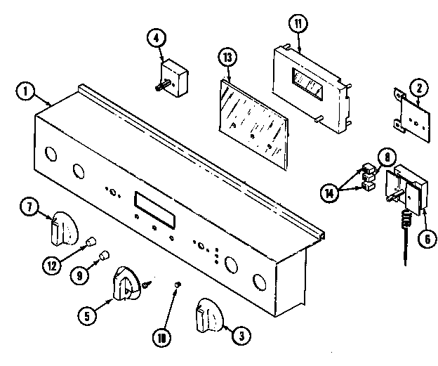Control panel (svd8310sf) (svd8310sg) (svd8310sk) (svd8310sr) (svd8310su)