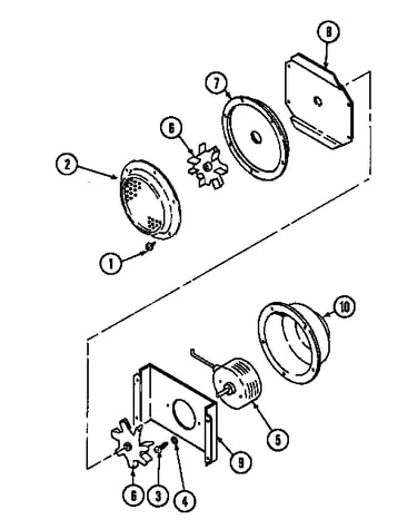 Blower motor-convection (ww27210pf) (ww27210pg) (ww27210pk) (ww27210pr) (ww27210pu)