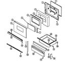 Magic Chef 6498XVB door/drawer (ser. pre. 13) diagram