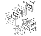 Maytag GM3167WUV door/drawer diagram