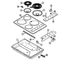 Crosley CE8610PW top assembly diagram