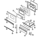 Crosley CG6498VVV door/drawer diagram