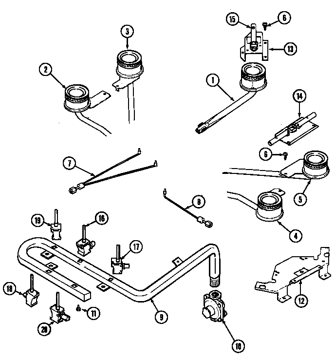Gas controls (pilot) (d8320ta-l)