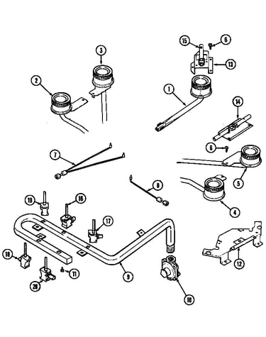 Gas controls (pilot) (d8320ta-l)