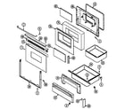 Maytag CRE9800CCB door/drawer diagram