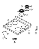 Top assembly (cre9400ccb) (cre9400cce) (cre9400ccm)