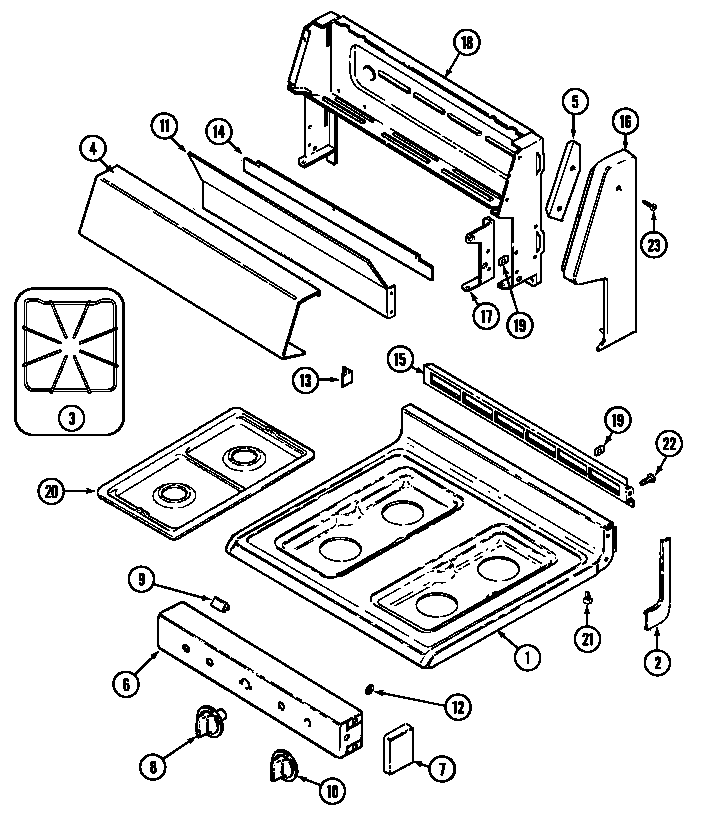 Top assembly